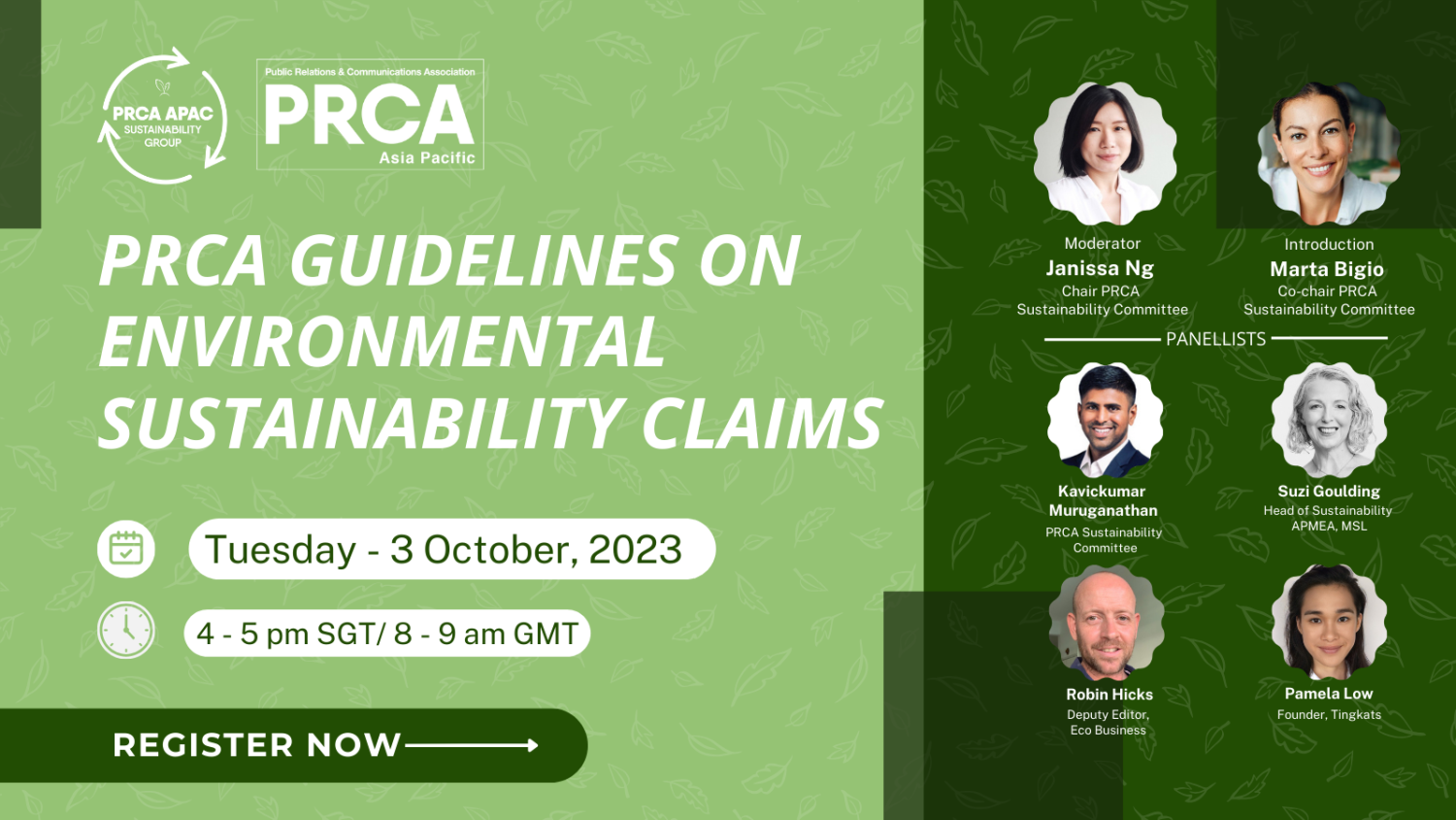 Launch of PRCA Guidelines on Environment Sustainability Claims PRCA